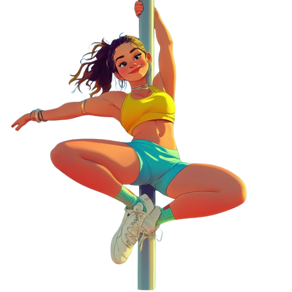 H.O.T - Pole Dance Stickers Chart