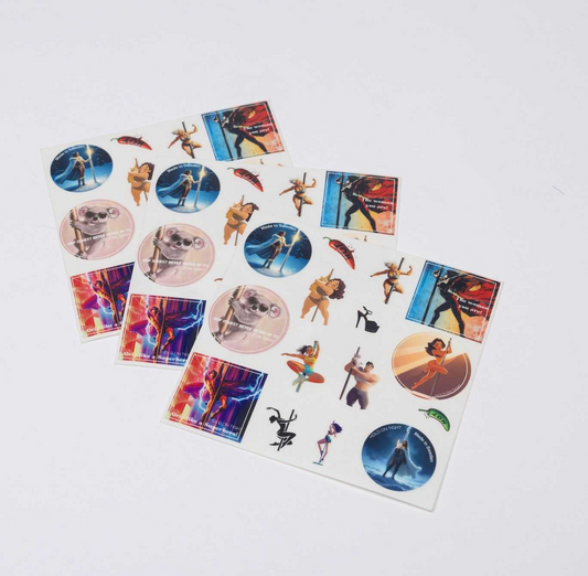 H.O.T - Pole Dance Stickers Set
